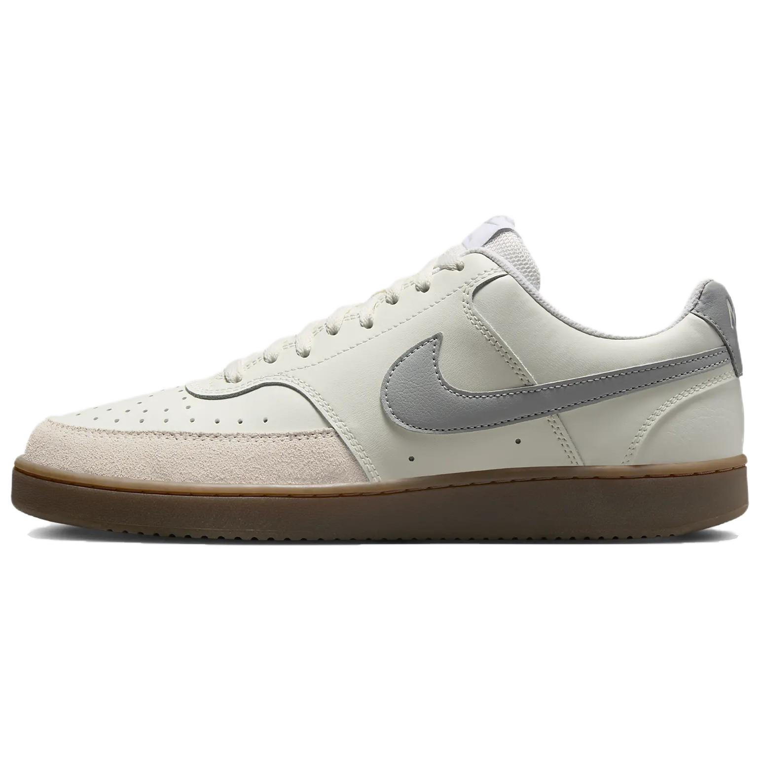 

Nike Court Vision Anti Slip Wear Resistant Low Top Skateboard Shoes Unisex White Gray Sneakers HV2530-100 42