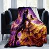 1pc Beauty and The Beast Printing Blanket - Soft, All-Season Throw for Office Blanket, Personalized Gift with Adorable Cartoon Design