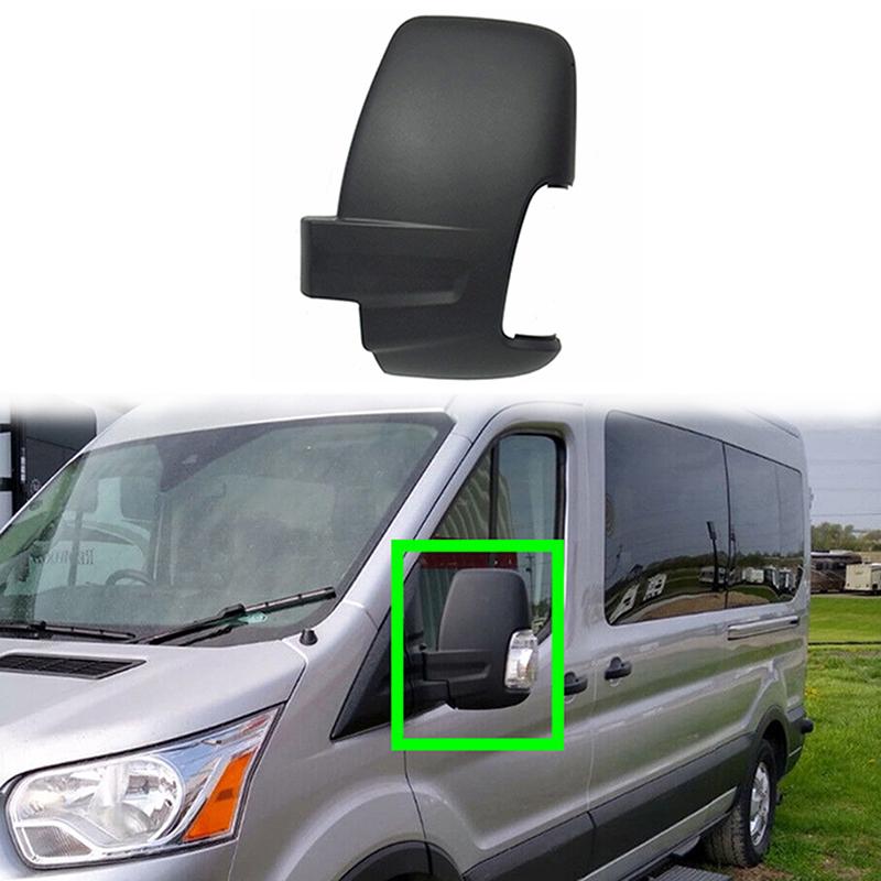 BK3117K746AA Wing Mirror Cover Caps Matte Black Fit For Ford Transit MK8 2014-2022 Left Right Door Mirror Housing Replacement Part