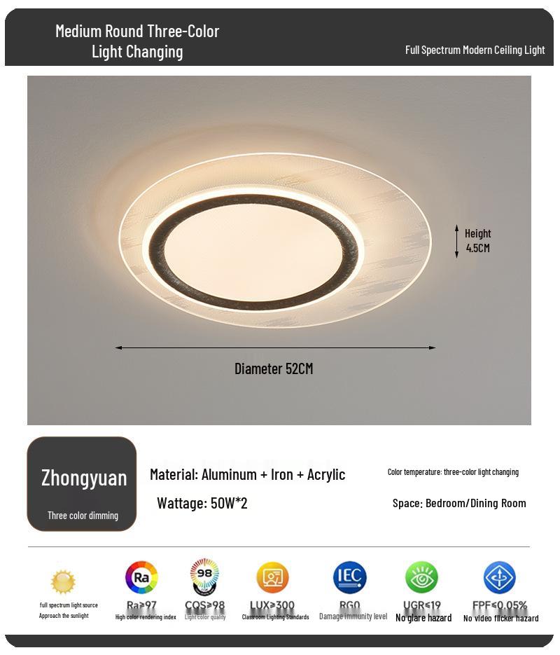 Italian Minimalist Modern Bedroom Ceiling Light 2025 - New Simple Eye-Protecting Luxury Lighting Fixture