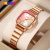 Damenuhr Damen quadratisch personalisierte Quarzuhr leichter Luxus Nische High-End Damenuhr Stahlbanduhr