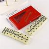 28pcs Dominoes Card Chess Board Games Playthings featuring PVC Storage Box thanksgiving Day Christmas Gift Idea Christmas Halloween Gift Idea