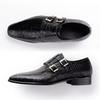 Fashion Men's Genuine Leather Dress Loafers Handmade Double Buckle Monk Slip-On Shoes for Party & Formal Wear Fashion& Men's Footwear