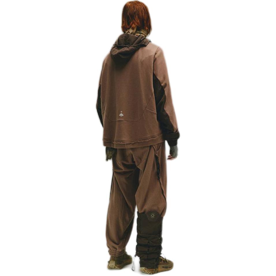 Adidas Originals X Hamcus Collaboration FW23 Color Block Logo Pocket Hoodie Unisex Hoodies Brown IX4341