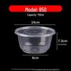 Round Disposable Plastic Bowl with Lid for Fresh-Keeping