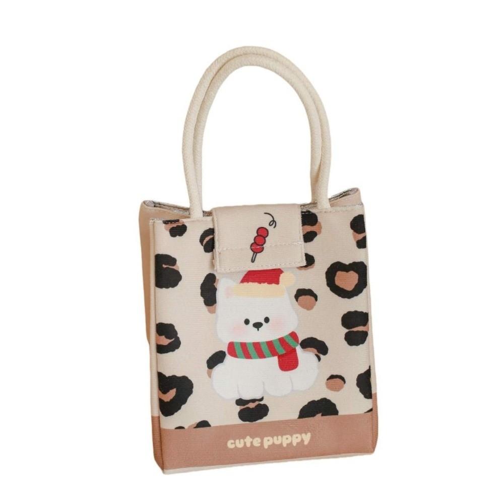 Kawaii Cartoon Prints Thermal Lunch Bag Thickened Large Capacity Food Storage Bag Portable Lunch Box