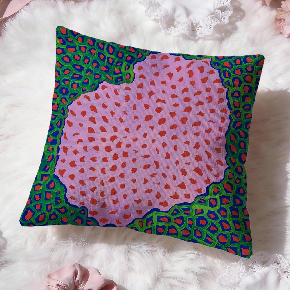 

hot art k-Kusama Yayoi Cushion Cover Premium Comfort Reversible Pillow Cove -Two in One Design for Any Room & Car Interior 30cmx30cm