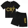 Children's T-shirt Summer Casual Round Neck Sports Set