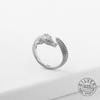 BF CLUB Silver Color  Gold Dragon Lines Ring For Women Fine Jewelry Finger Adjustable Open Vintage Ring For Party Birthday Gift