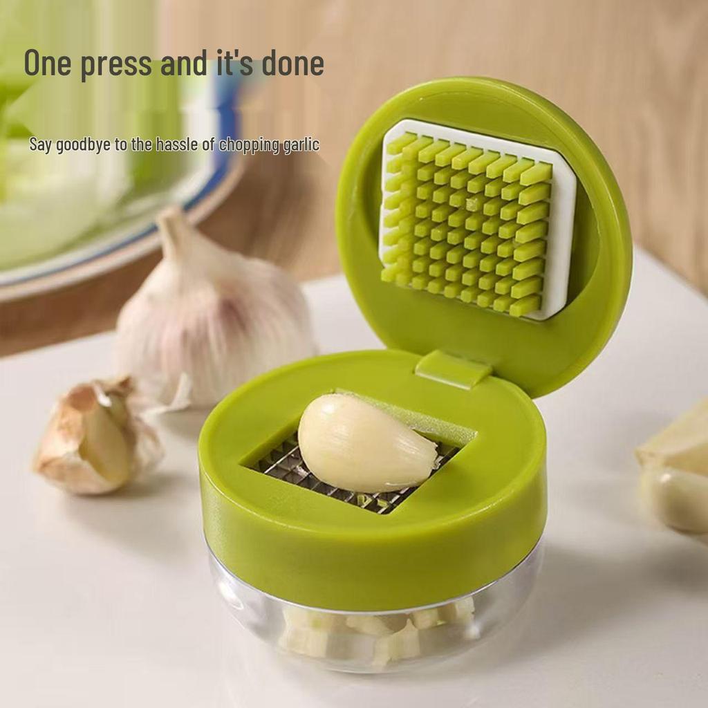 Compact Garlic Masher: Efficient Garlic Press & Paste Crusher, Portable Kitchen Tool, Pepper Presser