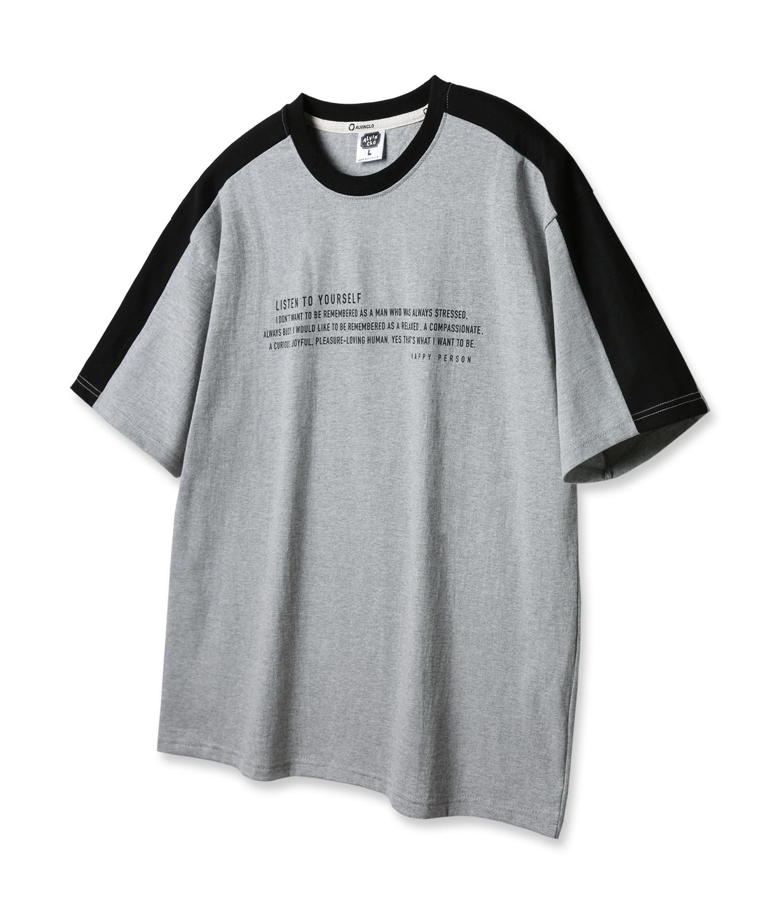 Alvin Clo Lty Shoulder Contrast Oversized Short Sleeve Tee Ast4768 (4 Colors) White (Black)/L
