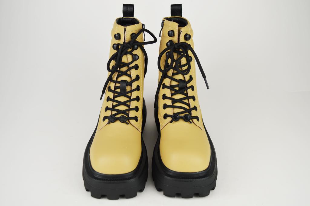 Ботинки бежевые Berkonty 9088 36 кожа мех