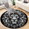 1PC Lion Head Ornament Chair Carpet for Office, Indoor Non-Slip Washable Carpet, Soft Comfortable Mat For Office Room Yy250930315