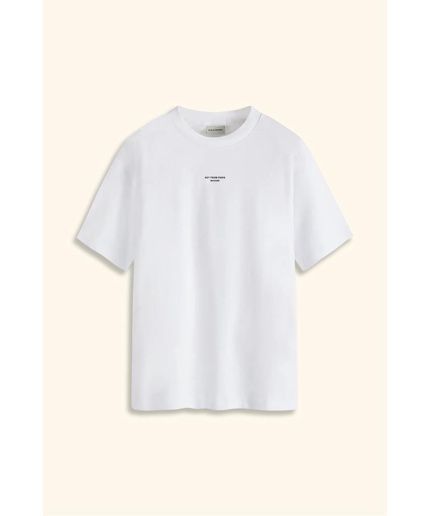 DROLE DE MONSIEUR Classic Slogan T-Shirt Le T-Shirt Slogan Classique D0Tcs26002Whx