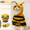 Bee Pet Puppy Coat Apparel Outfit Dog Halloween Hoodies Winter Cat Cosplay Costume Holiday Outfit for Small Medium Dogs & Cats