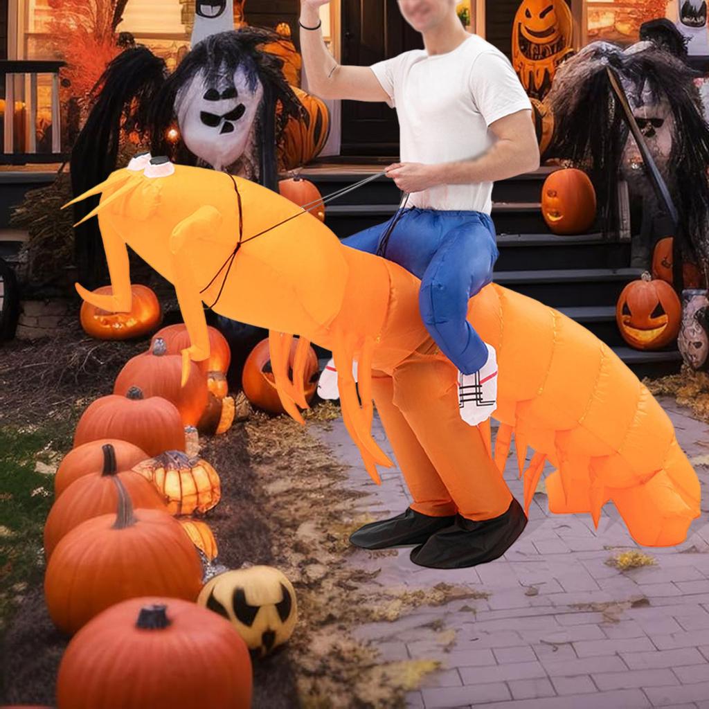 Aufblasbares Pferdekostüm Halloween Kostüm Cosplay Aufreitendes Triceratops Aufblasbares Outfit für Festival Performance Karneval