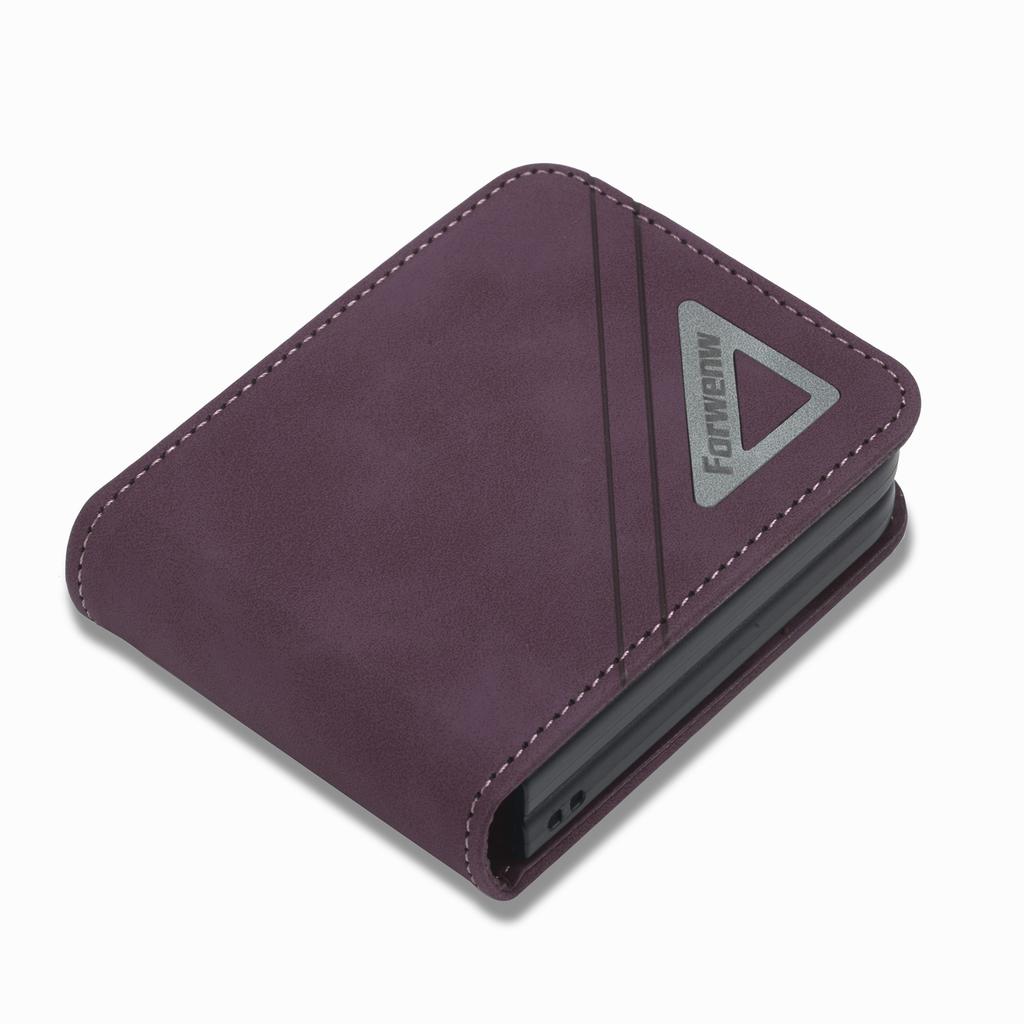 Custodia in Pelle di Lusso per Samsung Galaxy Z Flip 7 FE 6 5 4 3 5G Flip6 Flip7 Portacarte Portafoglio Borsa Copertura Protettiva Custodia