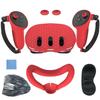 Meta Quest 3 Silicone Protective Case: 7-Piece Set for Controller & Host - Anti-Slip, Anti-Drop VR Accessories