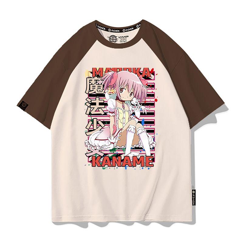 Anime Puella Magi Madoka Magica Cosplay Printed Short Sleeves TShirt Casual Tee Fashion Shirts In Summer Birthday Gifts