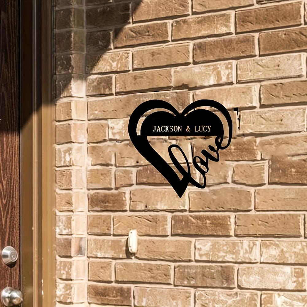 Heart Shaped Metal Wall Art Iron Love Decor for Home Special Occasion