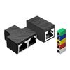 RJ45 Gigabit Netzwerk Splitter Extender Kupplung: 1-zu-2 Durchgangsverbinder