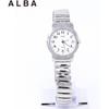 Seiko Alba Women's Quartz Watch Stainless Steel Analog 5 ATM Water Resistant White Dial Silver Case