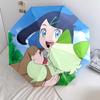 Cute Liko  pattern, automatic folding umbrella, portable and foldable design, 8 ribs, a Christmas or birthday gift.