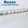 C-Shape Clear Shower Curtain Hooks for Shower Curtain, 12PCS Plastic Smooth Sliding Anti-Drop Shower Curtain Rings, Rust Resistant Decorative Shower