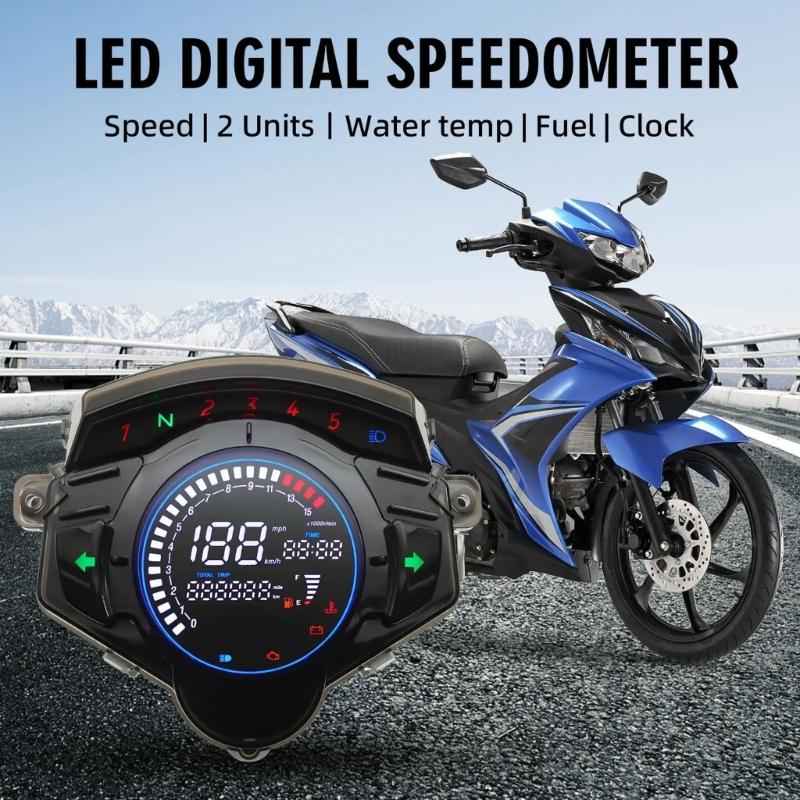 Dashboard Instrument Panel Gauge Meter Clear Large Display Accurate Speed Distance Readings for LC135 V4 V5 Motorcycle