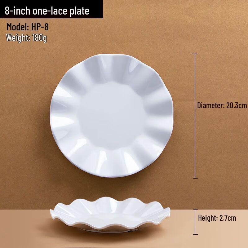 

JML Melamine Scalloped Serving Plates