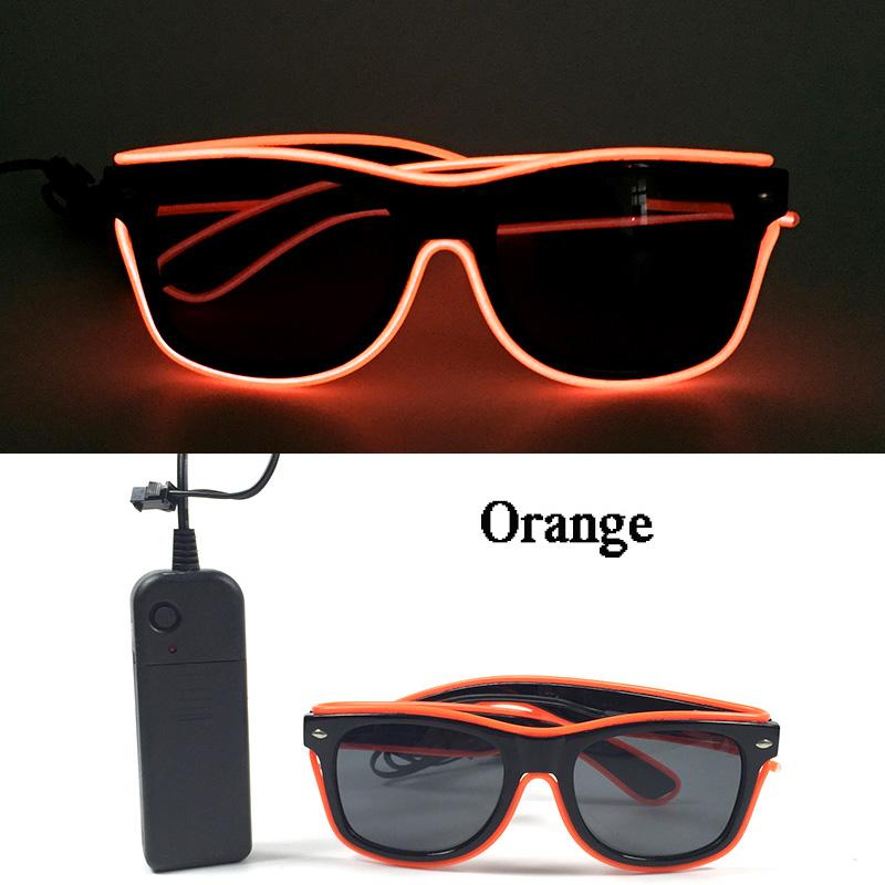 Hot Sale Luminous Neon Glasses With Lights LED Eyeglasses Bar Rave Parties Props Glowing Glasses Festival Club Supplies