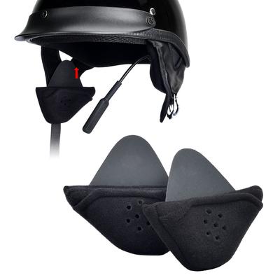 Generturbo Half Helmet Ear Pad Speaker Pocket, 1/2 Helmet Ear Cover - Perfect for