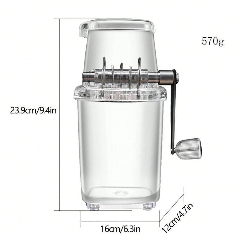 Multifunktional für die Küche zu Hause, die Bar, tragbare handrasierte Eismaschine, transparente Eismixer, Werkzeuge, manueller Eiscrusher