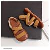 Artistic Retro Girls' Beach Sandals for Toddlers & Youth Simple Soft-Sole Princess Shoes for Babies Fashion Kids Shoes