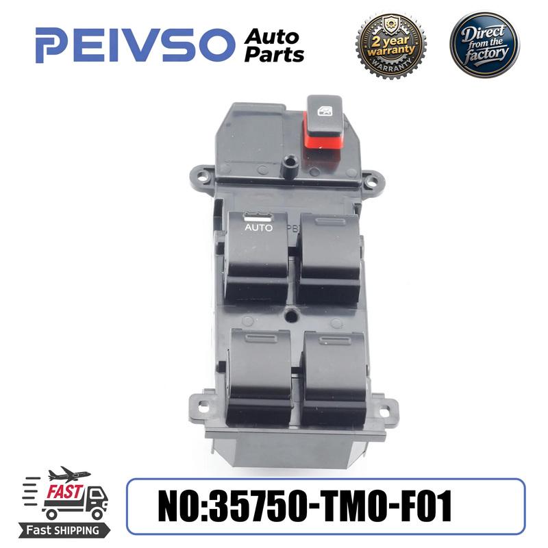 35750-TMO-F01 New Electric Control Power Master Window Switch Button 35750-TM0-F01 For Honda City 2009 2010 1011 2012 2013 2014
