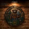 Retro Texture Wall Ornament Only You Can Prevent Wildfires Metal Sign, Vintage Round Bear Iron Hanging for Garden Decor, Funny Tin Sign Home, Garage,