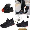 Slip Resistant Mens Steel Toe Safety Sneakers For Industrial And Construction Work