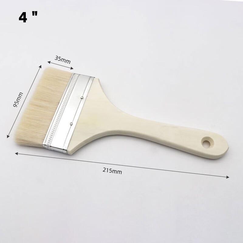 Huanhu 4-inch Long Pile Wool Paint Roller Brush 6-Piece Set