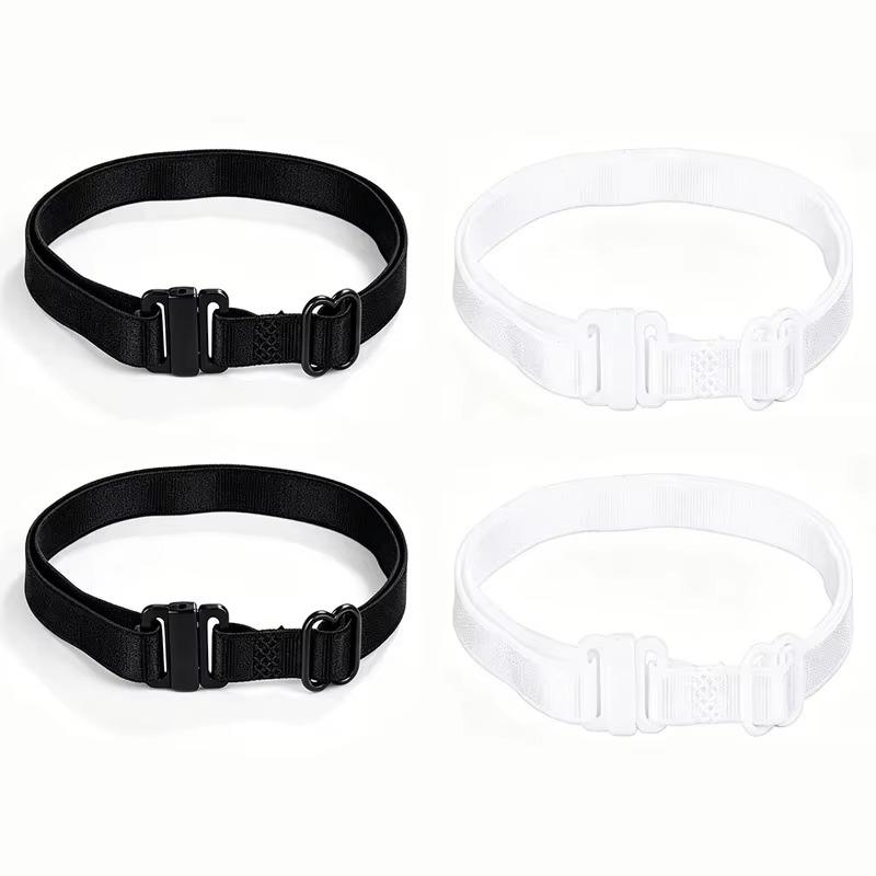 1/2 Paio Bande Elastiche Regolabili per Stringere l'Orlo delle Gambe per Pantaloni a Gamba Larga, Accorciatore di Lunghezza, Polsino per Orlo, Alta Elasticità