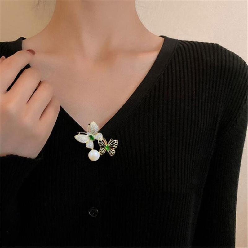 Spilla Spilla Uccello Strass Delicato per Donne Ragazze Zircone Api Farfalla Animali Distintivi Abbigliamento Gioielli da Banchetto