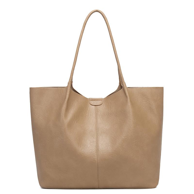 

Tote Bag, New Style Bag, Large Capacity, Women s Fashion, High-end Feeling, Mother and Child Bag, Simple Commuting Shoulder Bag хакі