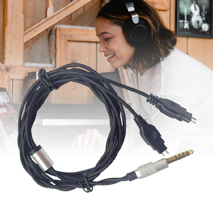 4.4mm Headphone Cable Replacement Cable Wire Connector Transmission Extension Cord for HD580 HD600 HD650 HD660S