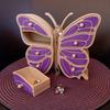 Storage Box Jewelry Organizer Large Capacity 8 Drawers Design Space-Saving Butterfly Shaped Countertop Necklace Ring Container