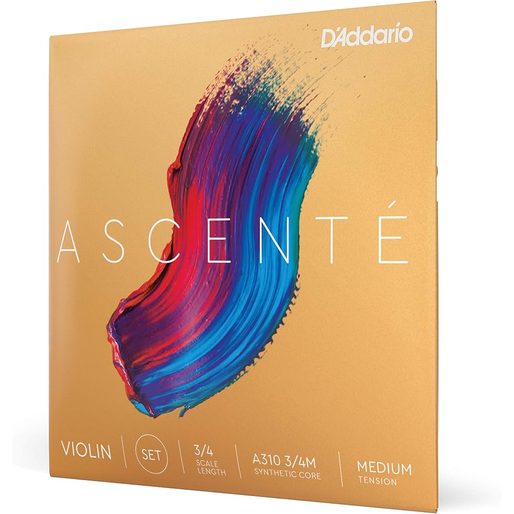 D Addario Ascente A310 3/4M Medium Tension Violin Strings Set