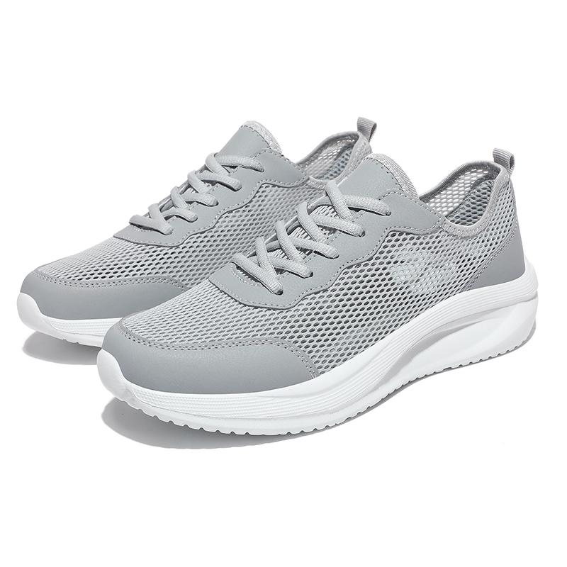 

YRZL Мужские легкие дышащие сетчатые повседневные туфли Модный тренд Обувь для ходьбы для мужчин Уличные износостойкие летние кроссовки 48 серый