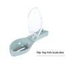 with Container Fish Cleaning Tool Fast Remove Fish Skin Brush  Home Kitchen Cooking