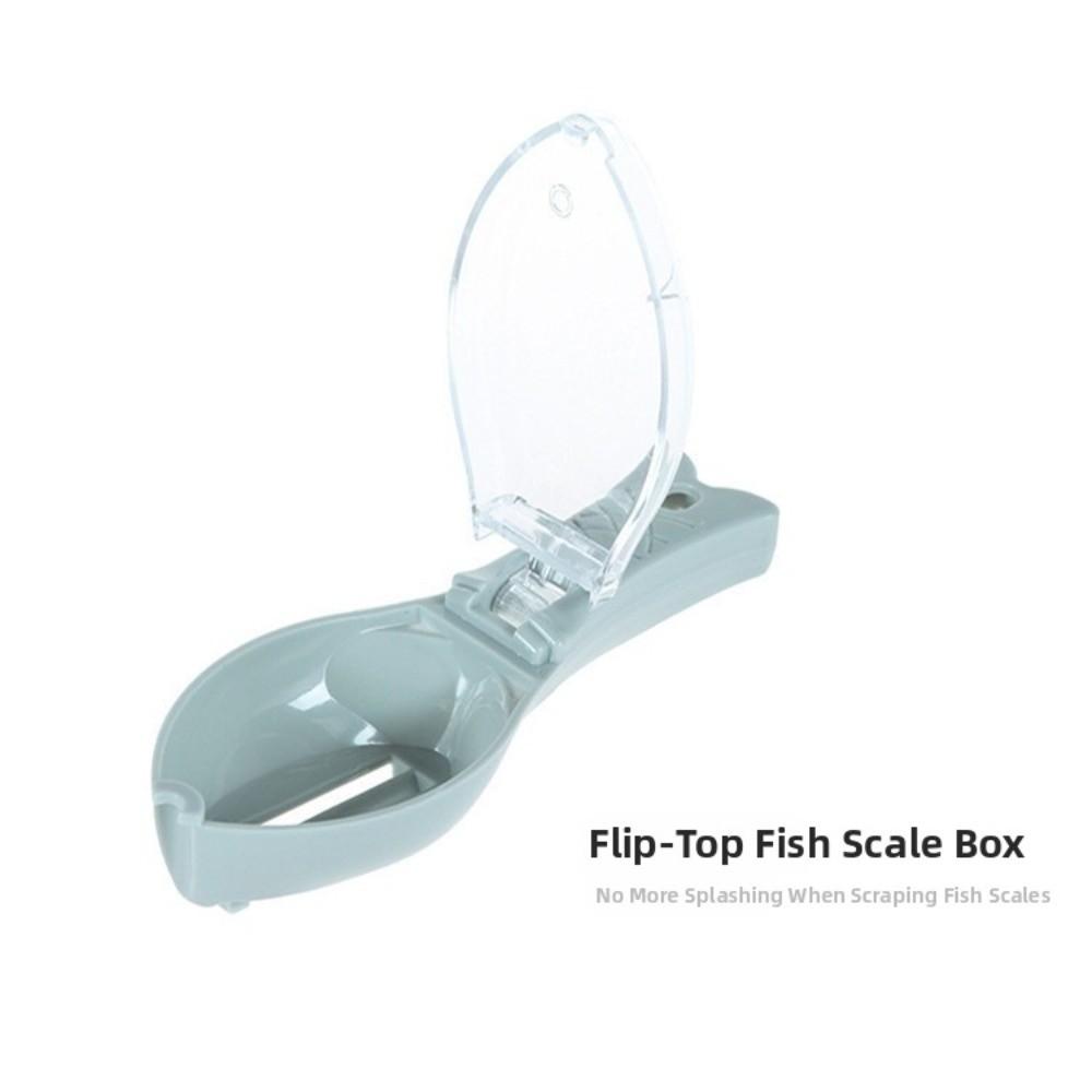 with Container Fish Cleaning Tool Fast Remove Fish Skin Brush Home Kitchen Cooking