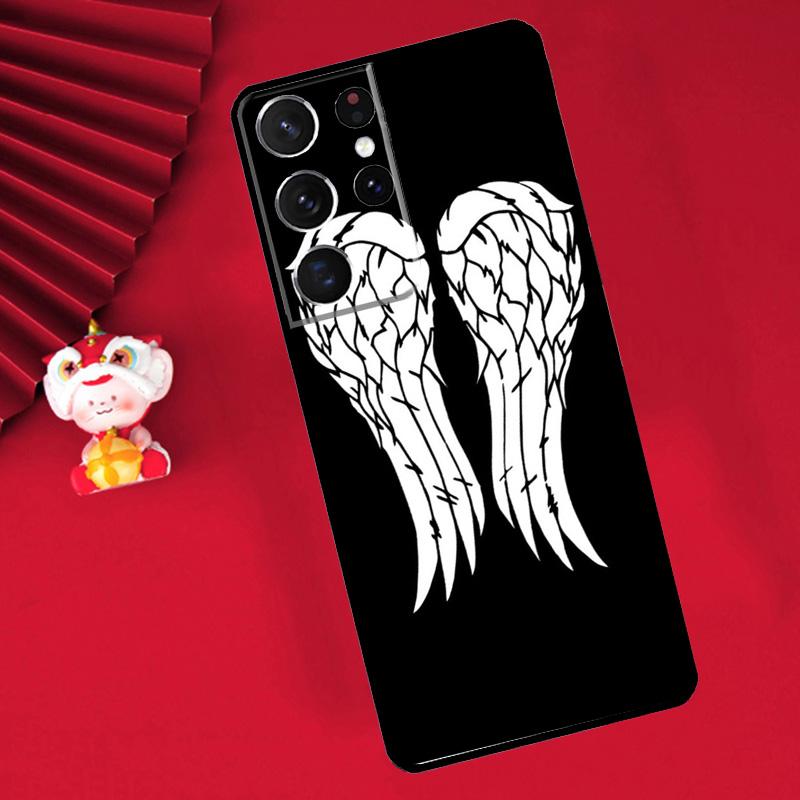 Daryl Dixon Wings Zombie Case For Samsung Galaxy S21 S22 S23 S24 Ultra Plus S20 FE S8 S9 S10 Note 10 20 Ultra Cover
