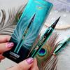 GECOMO Peacock Eyeliner Pen Quick-drying Waterproof and Sweat-proof Long-lasting Beginner-friendly Makeup Eyeliner