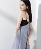 Nano Universe Back Cross Camisole with Size Women's Cups, M, 010, Black, 669-5124311